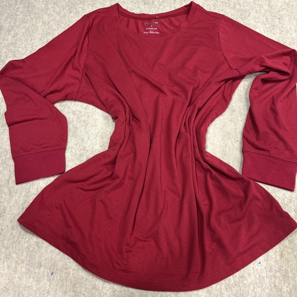 torrid Tops - Torrid Classic Fit Long Sleeve Tee sz 3 Cotton blend Maroon NWOT